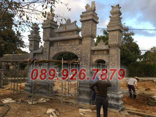 Cổng đá - Cổng bằng đá đẹp bán kiên giang, cổng tam quan tứ trụ lăng