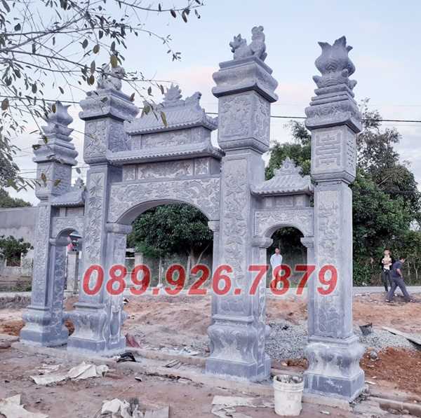 Cổng đá - Cổng bằng đá đẹp bán kiên giang, cổng tam quan tứ trụ lăng