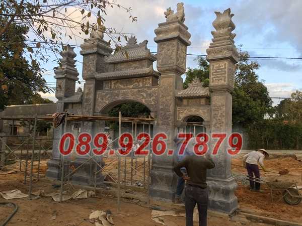 Cổng đá - Mẫu cổng bằng đá đẹp bán an giang - cổng đá tam quan tứ trụ