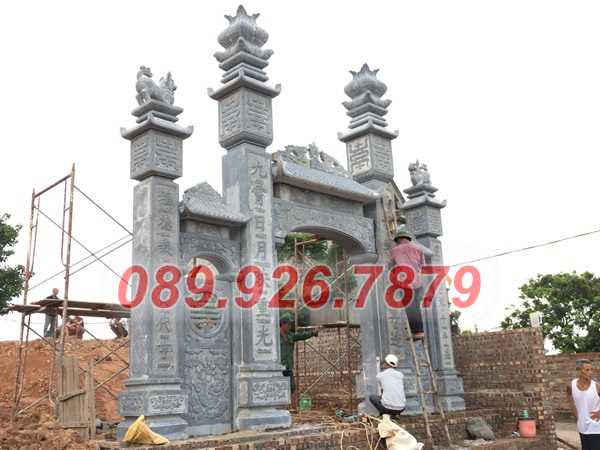 Cổng đá - Mẫu cổng bằng đá đẹp bán an giang - cổng đá tam quan tứ trụ