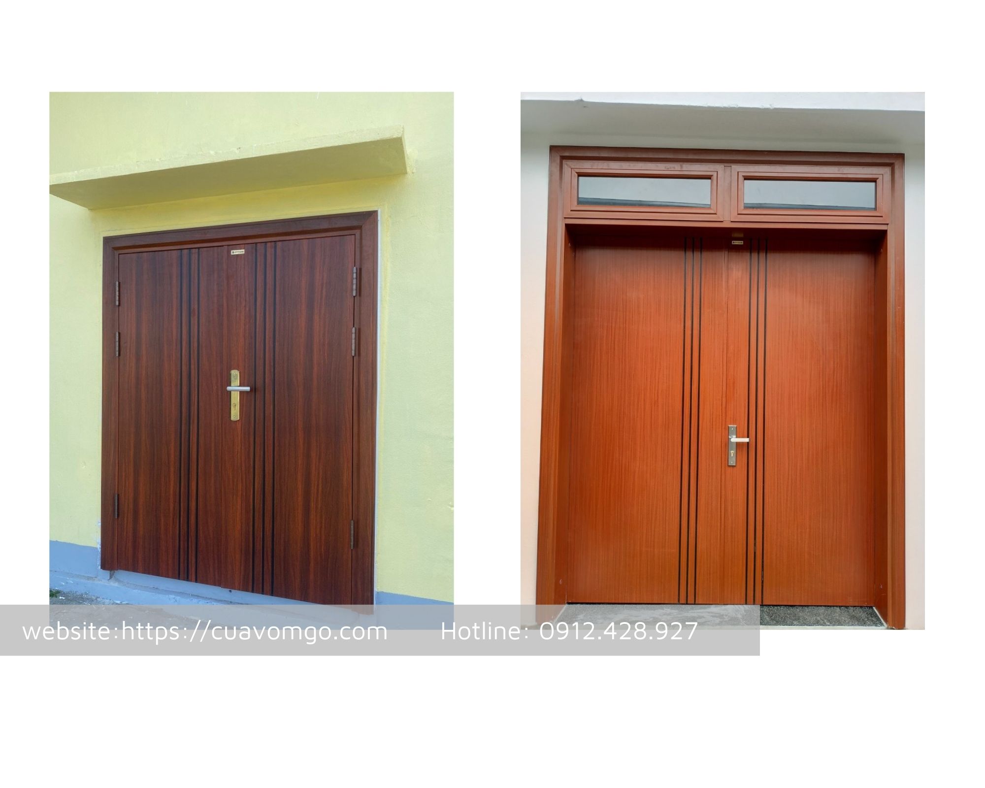 Cửa thép vân gỗ tại Ninh Thuận  BÁO GIÁ MỚI NHẤT
