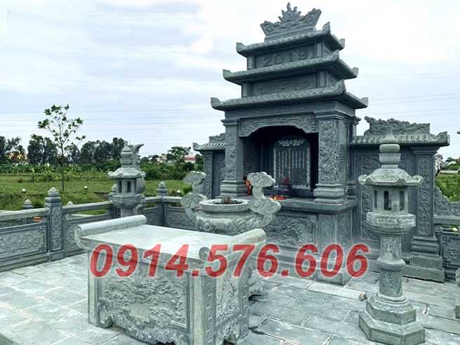 mẫu 081 cây hương thờ bằng đá bán ninh bình đẹp, am miếu thờ thần linh