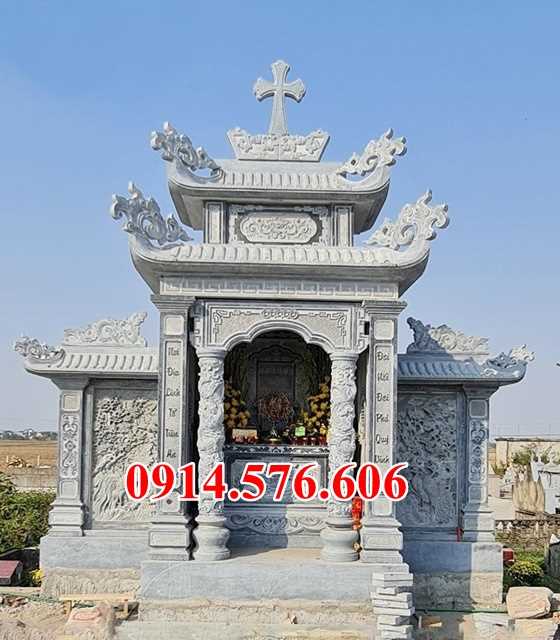 mẫu 081 cây hương thờ bằng đá bán ninh bình đẹp, am miếu thờ thần linh