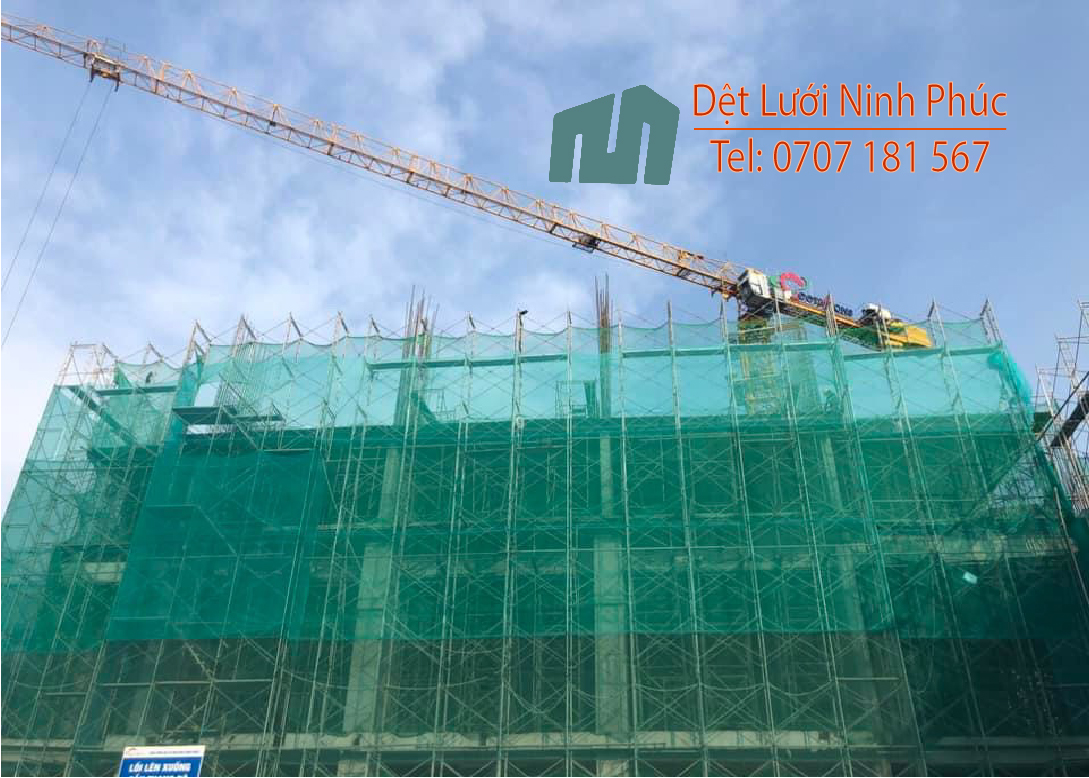 Lưới công trình - lưới bao che, chắn bụi