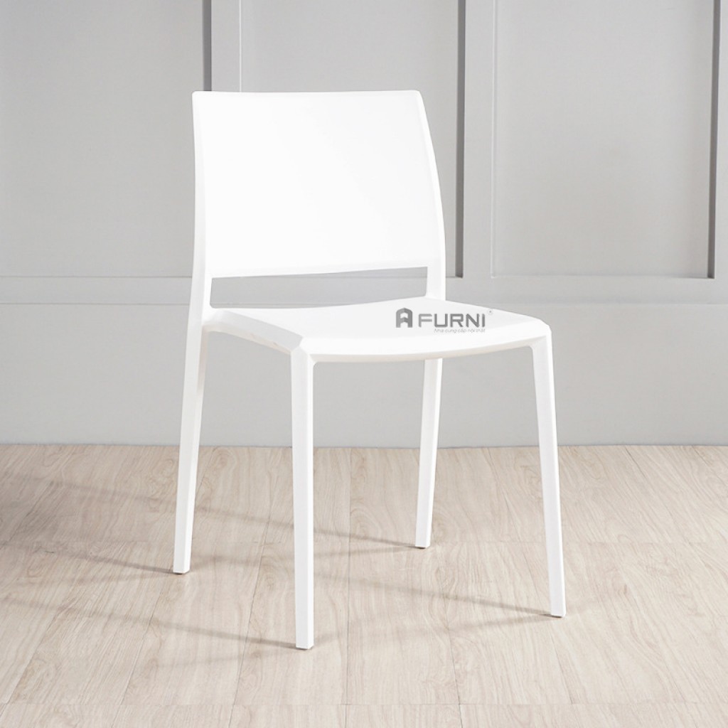 Ghế tiếp khách nhựa đúc lưng cao xếp chồng tiện lợi CC1564-S