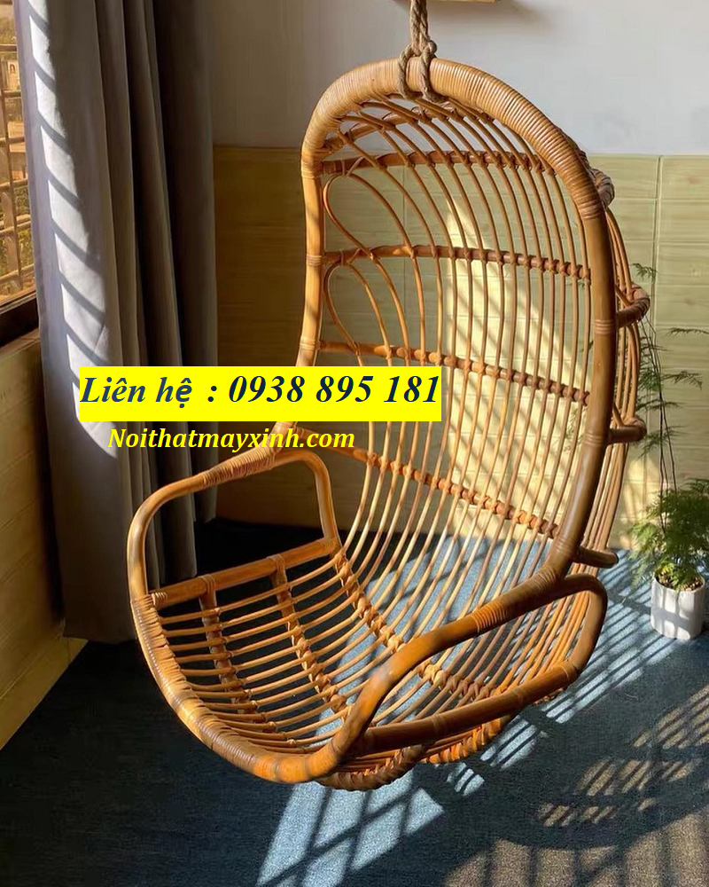Ghế xích đu mây tự nhiên 100% tại sài gòn