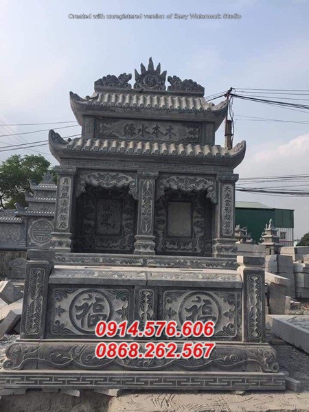 mẫu 50 mộ đá ông bà bố mẹ ba má gia đình bán đắk nông mồ mả hai mái