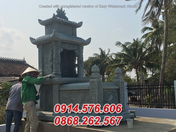mẫu 50 mộ đá ông bà bố mẹ ba má gia đình bán đắk nông mồ mả hai mái