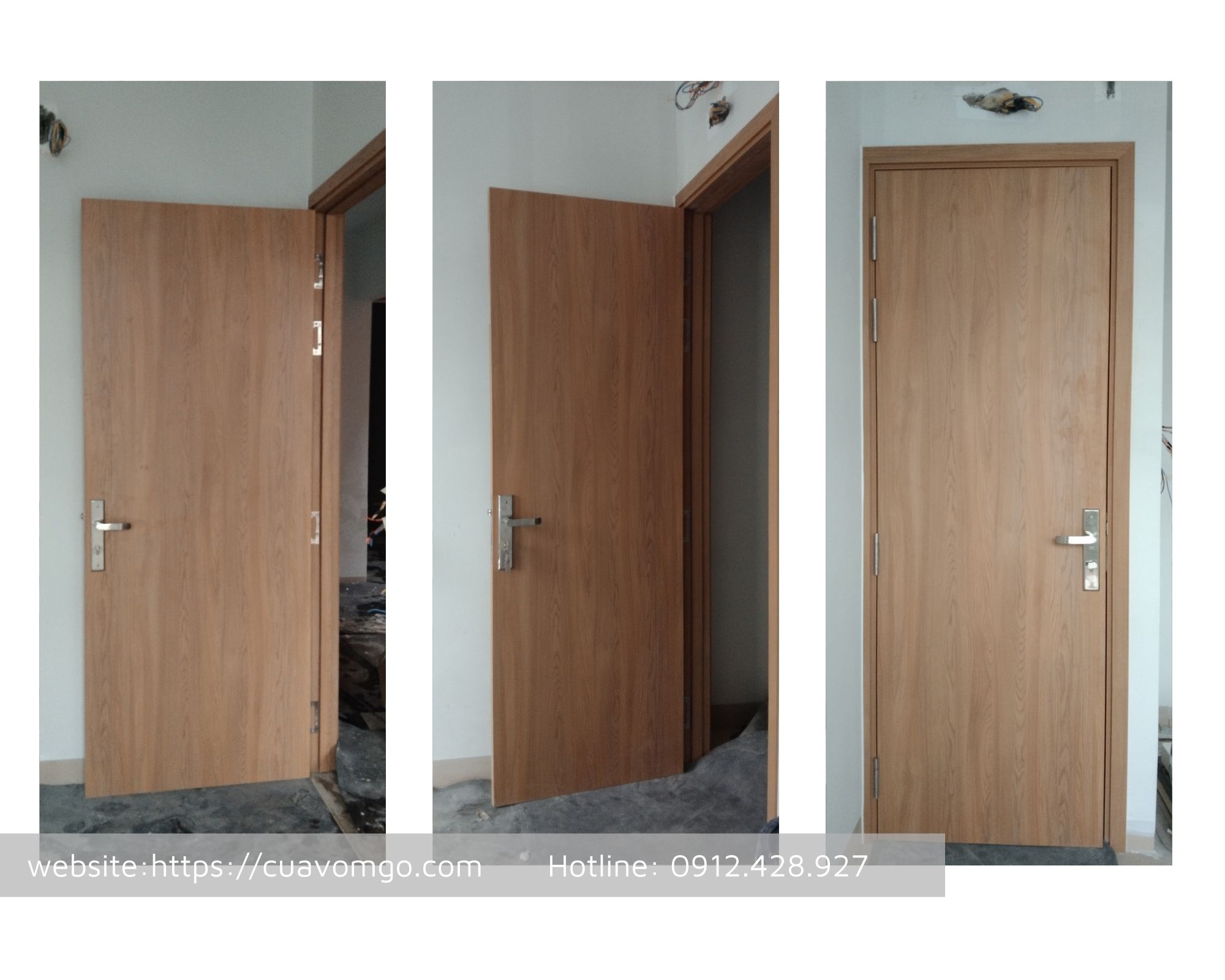 Cửa Gỗ Công Nghiệp Tại Tân Phú  Cửa Gỗ Melamine - Laminate