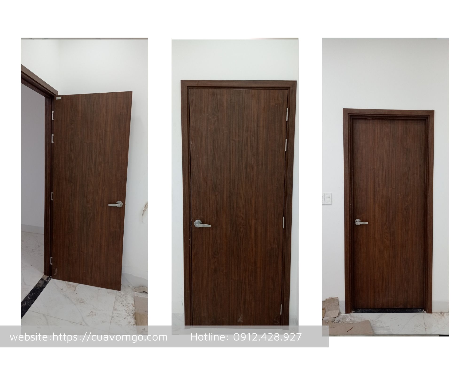 Cửa Gỗ Công Nghiệp Tại Tân Phú  Cửa Gỗ Melamine - Laminate
