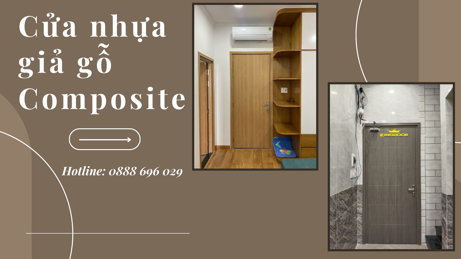 Top mẫu cửa nhựa Composite đẹp lắp phòng ngủ