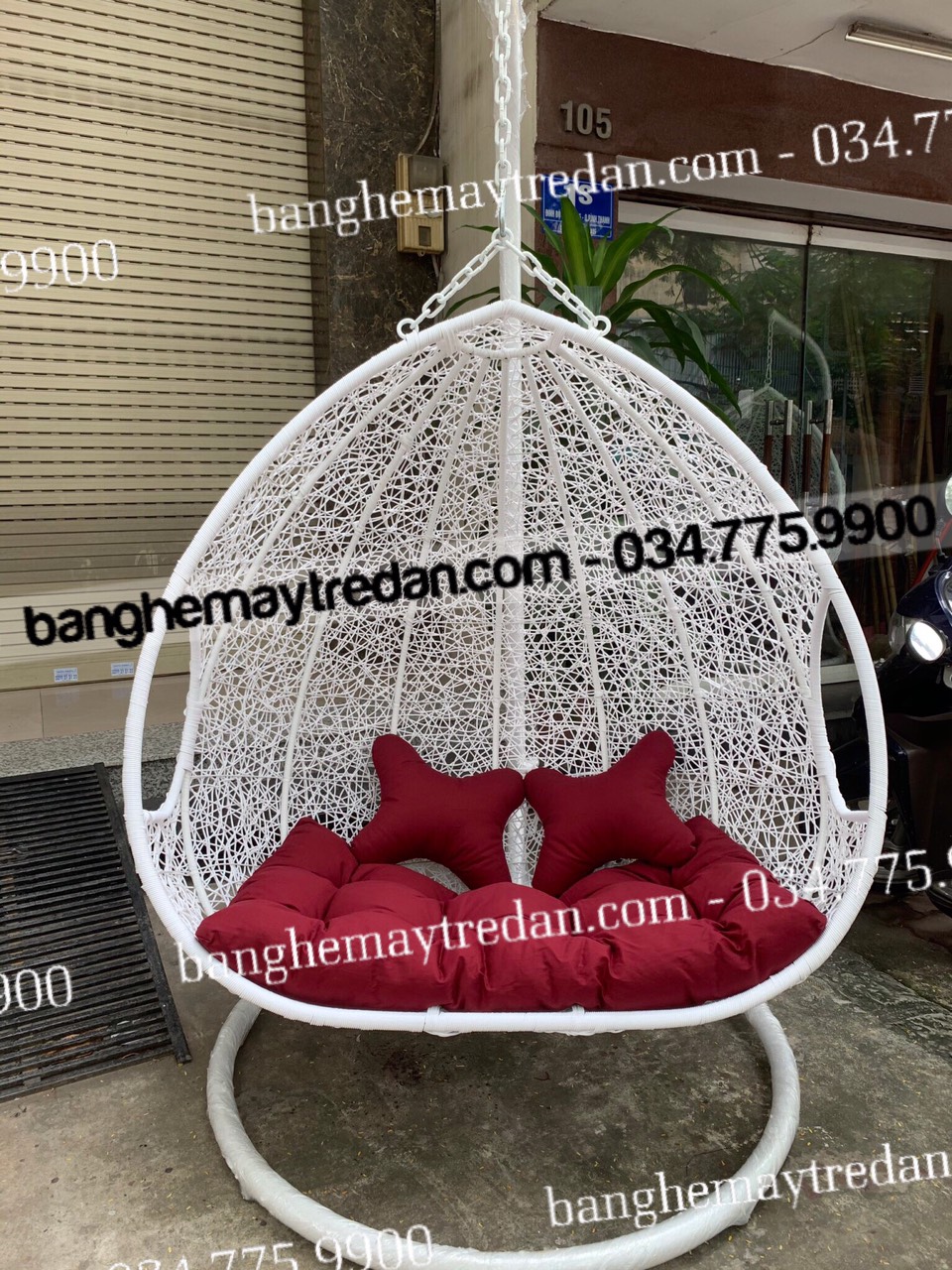 Ghế xích đu treo sân vườn - Mây Tre Lục Bình
