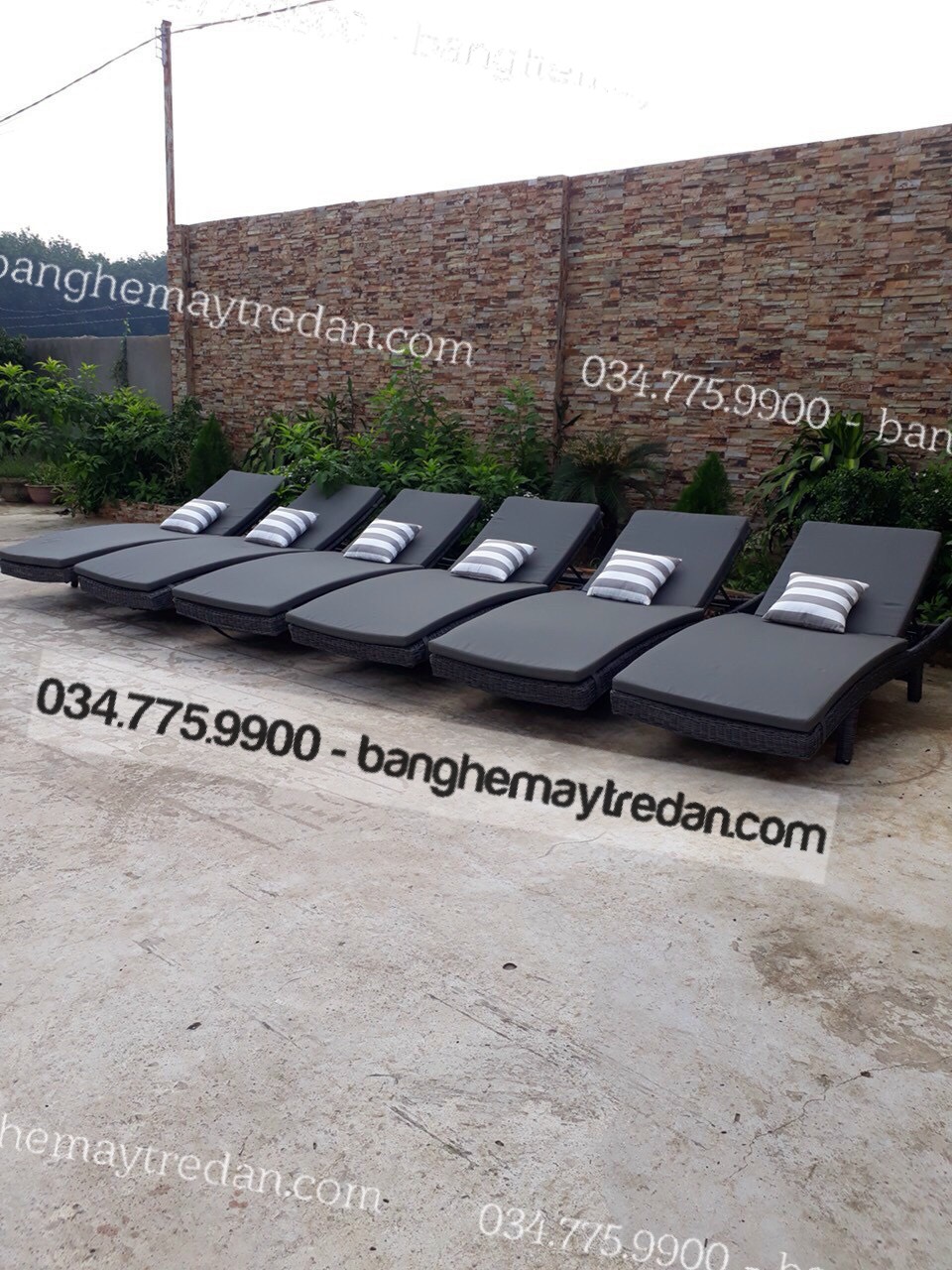Ghế hồ bơi, giường tắm nắng cho khách sạn, resot
