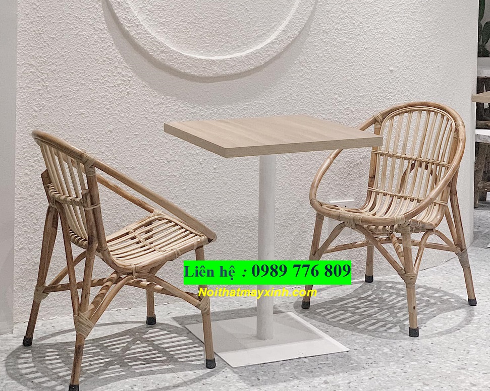 Bàn ghế mây tre cóc cafe thanh lý tại hcm