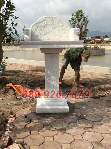 Cây hương đá - Mẫu bàn thờ thiên bằng đá đẹp bán hậu giang - Am miếu