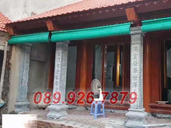 Cột đá đẹp -  Mẫu cột chùa đình miếu bằng đá đẹp bán Sài Gòn HCM
