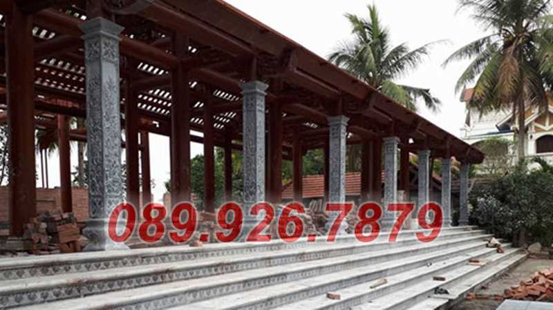 Cột đá đẹp -  Mẫu cột chùa đình miếu bằng đá đẹp bán Sài Gòn HCM