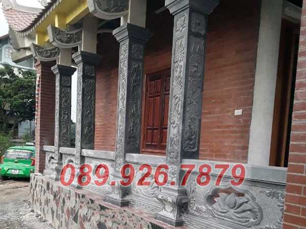 Cột đá đẹp -  Mẫu cột chùa đình miếu bằng đá đẹp bán Sài Gòn HCM