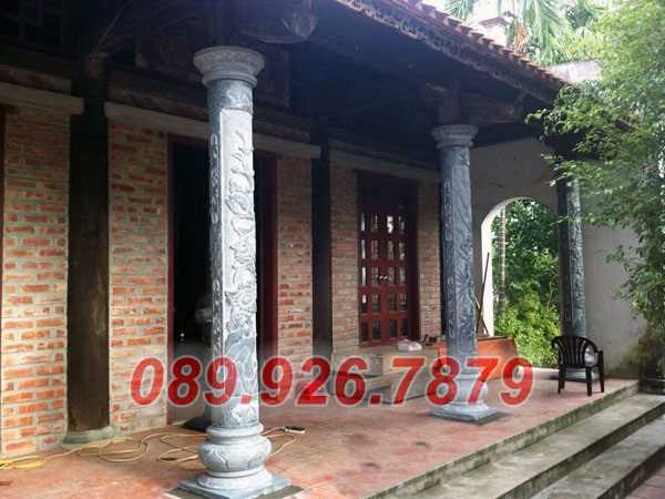 Cột đá đẹp -  Mẫu cột chùa đình miếu bằng đá đẹp bán Sài Gòn HCM