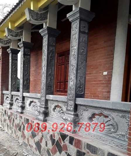 Cột đá đẹp -  Mẫu cột chùa đình miếu bằng đá đẹp bán Sài Gòn HCM