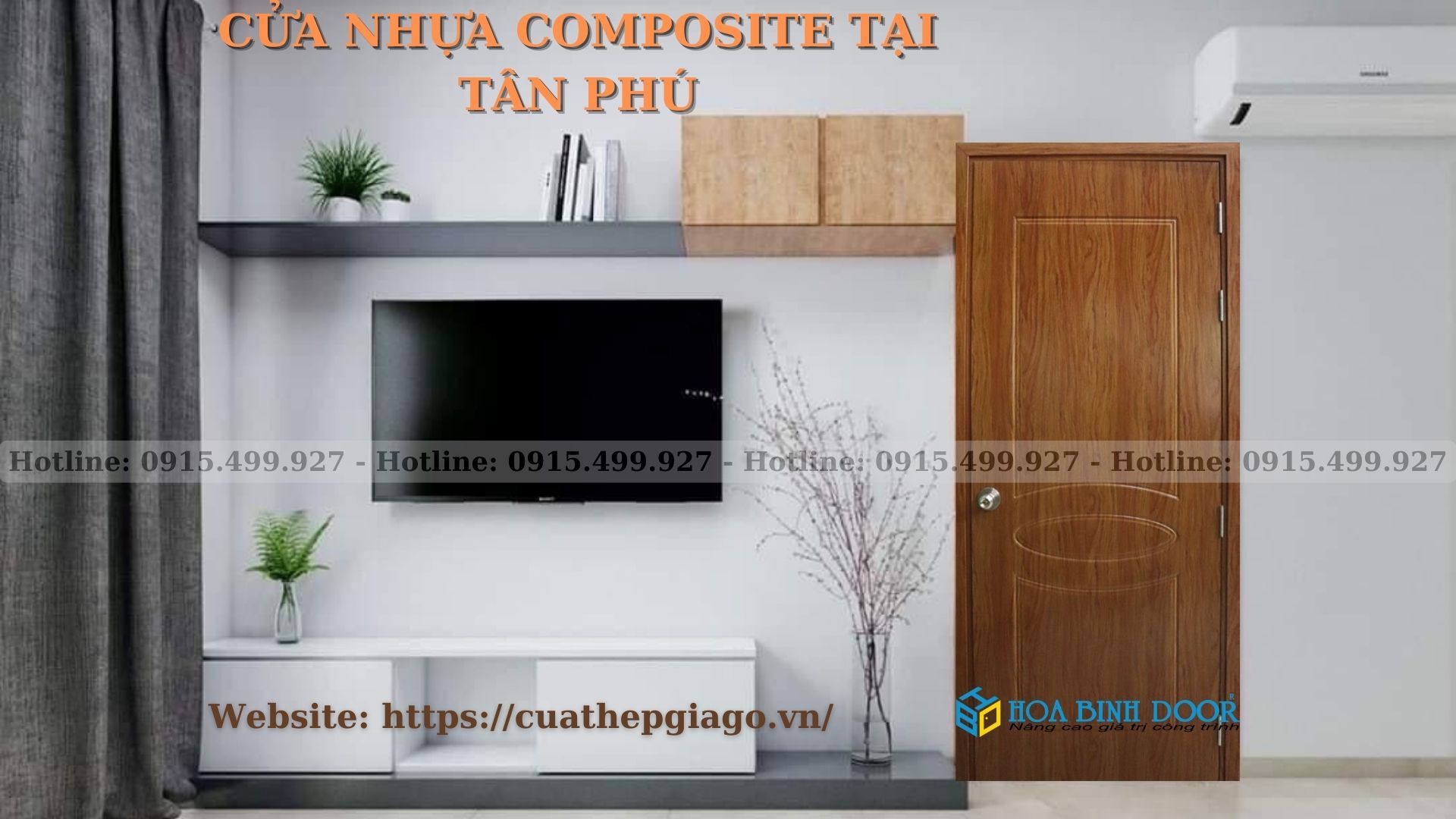 Cửa nhựa Composite tại Tân Phú - Cửa nhựa phòng ngủ