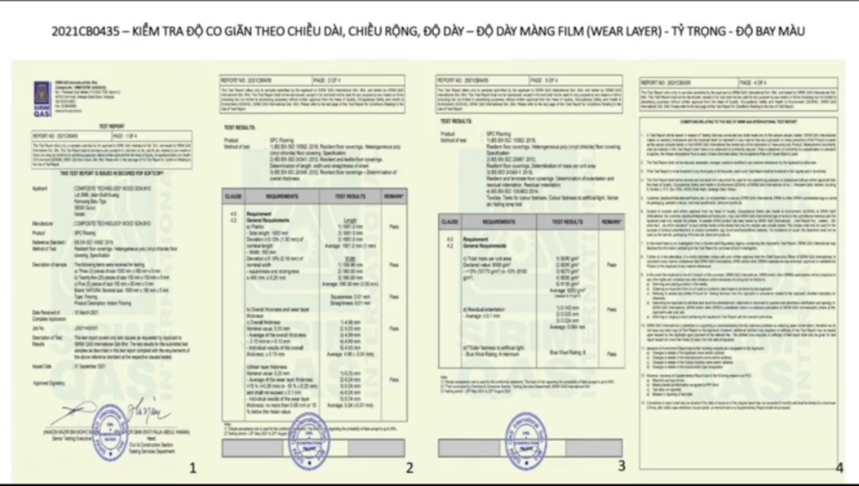 Sàn gỗ nhựa trong nhà - Nhập khẩu Malaysia