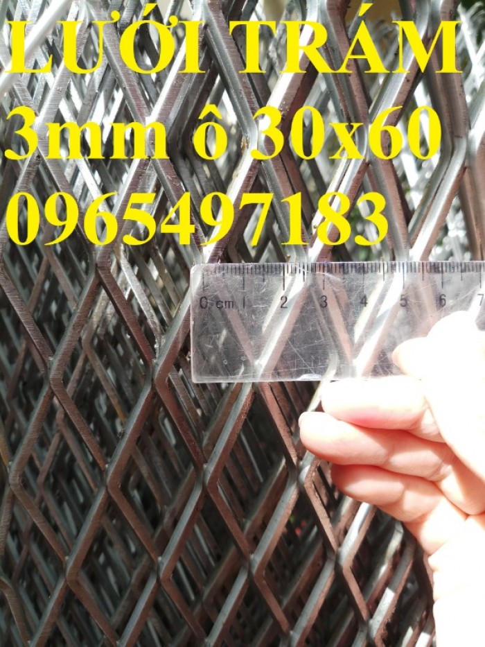 Lưới trám dày 3ly ô 30x60, lưới hình thoi ô 30x60, lưới mắt cáo 30x60
