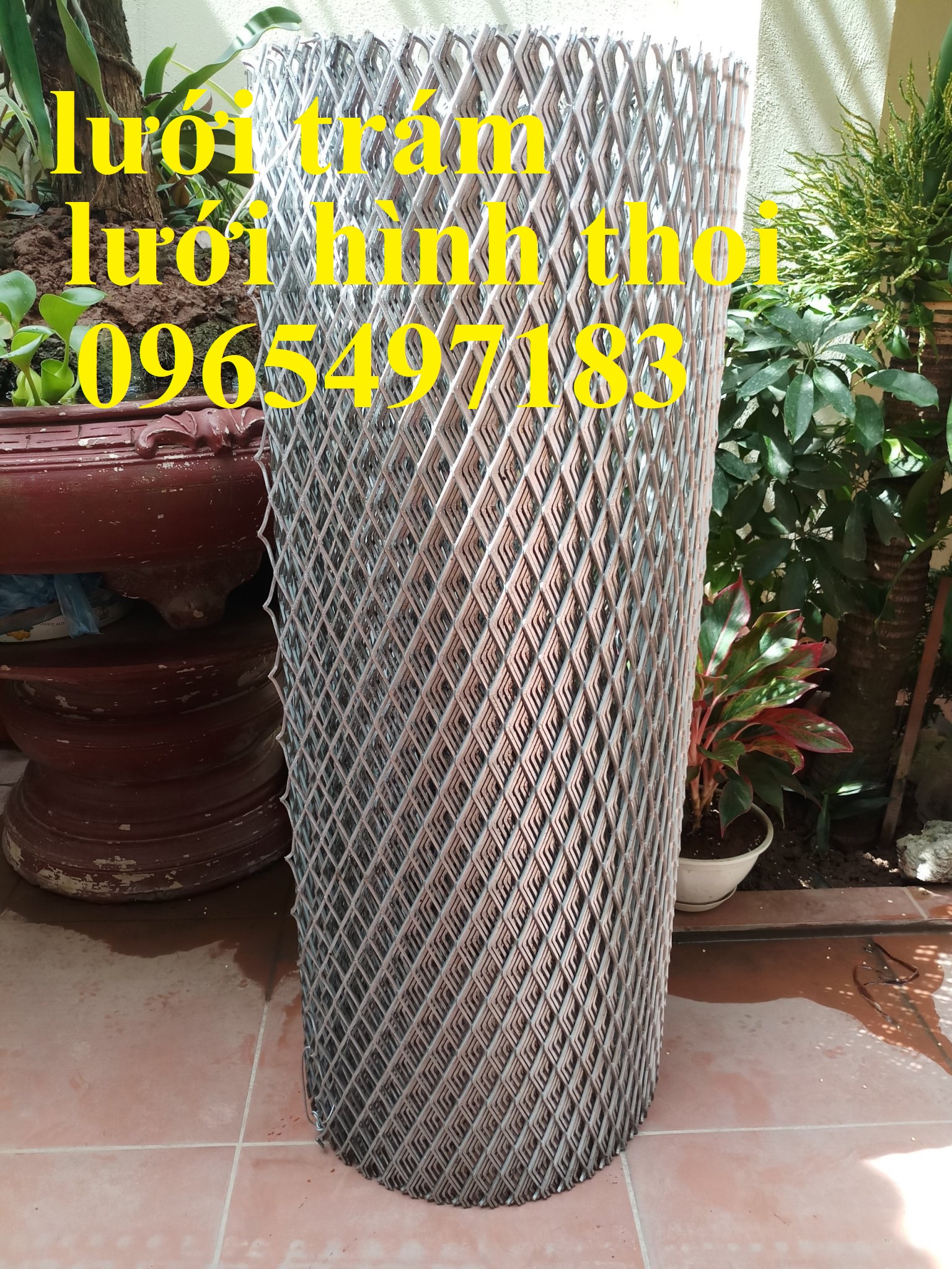 Lưới trám dày 3ly ô 30x60, lưới hình thoi ô 30x60, lưới mắt cáo 30x60