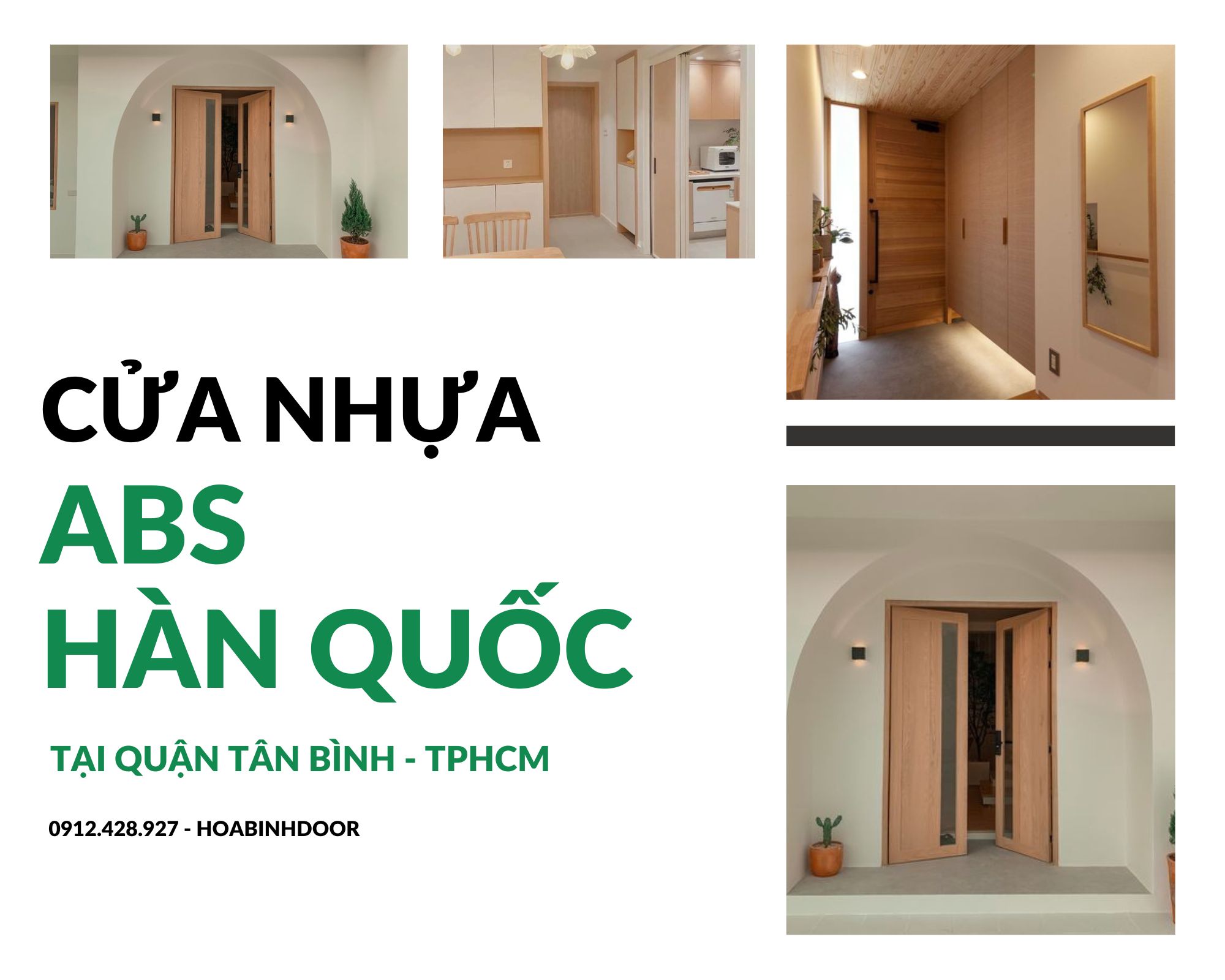 Cửa nhựa ABS Hàn Quốc tại Tân Phú  Chính hãng Hàn Quốc