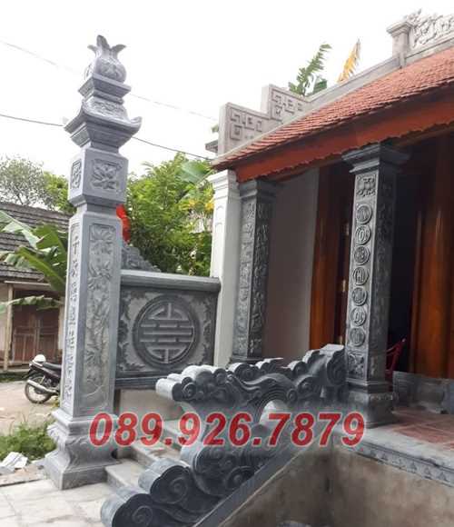 Cột đá đẹp - Mẫu cột đá lăng mộ bán bình đinh - Cột chùa miếu đình
