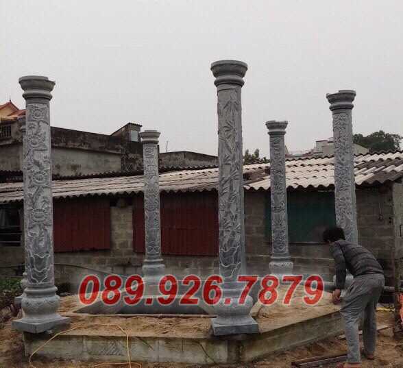 Cột đá đẹp - Mẫu cột lăng mộ bằng đá đẹp bán đồng tháp - Cột chùa đá