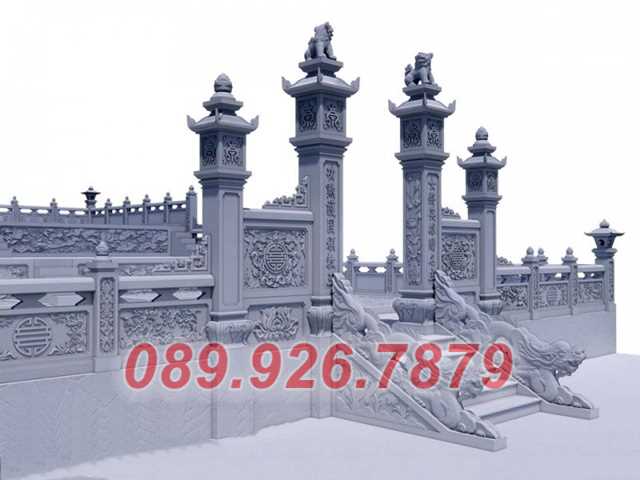 Cột đá đẹp - Mẫu cột lăng mộ bằng đá đẹp bán đồng tháp - Cột chùa đá