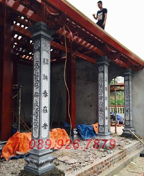 Cột đá đẹp - Mẫu cột đá lăng mộ bán bình đinh - Cột chùa miếu đình