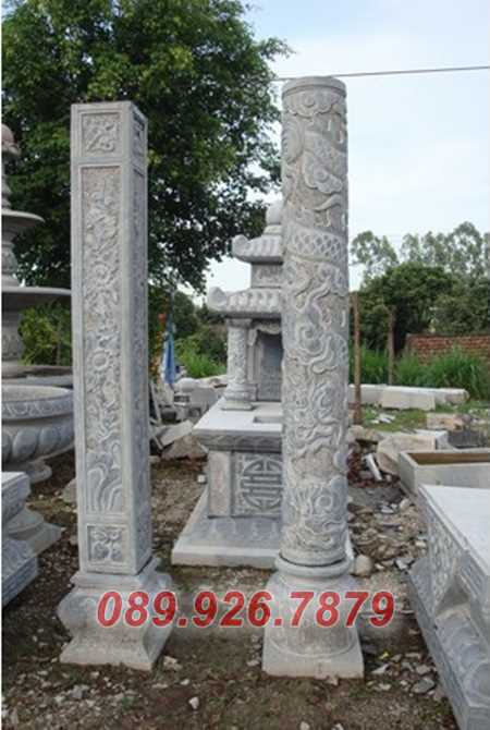 Cột đá đẹp - Mẫu cột lăng mộ bằng đá đẹp bán đồng tháp - Cột chùa đá