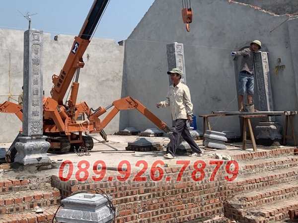 Cột đá đẹp - Cột đá lăng mộ đẹp bán hậu giang - Cột chùa miếu bằng đá