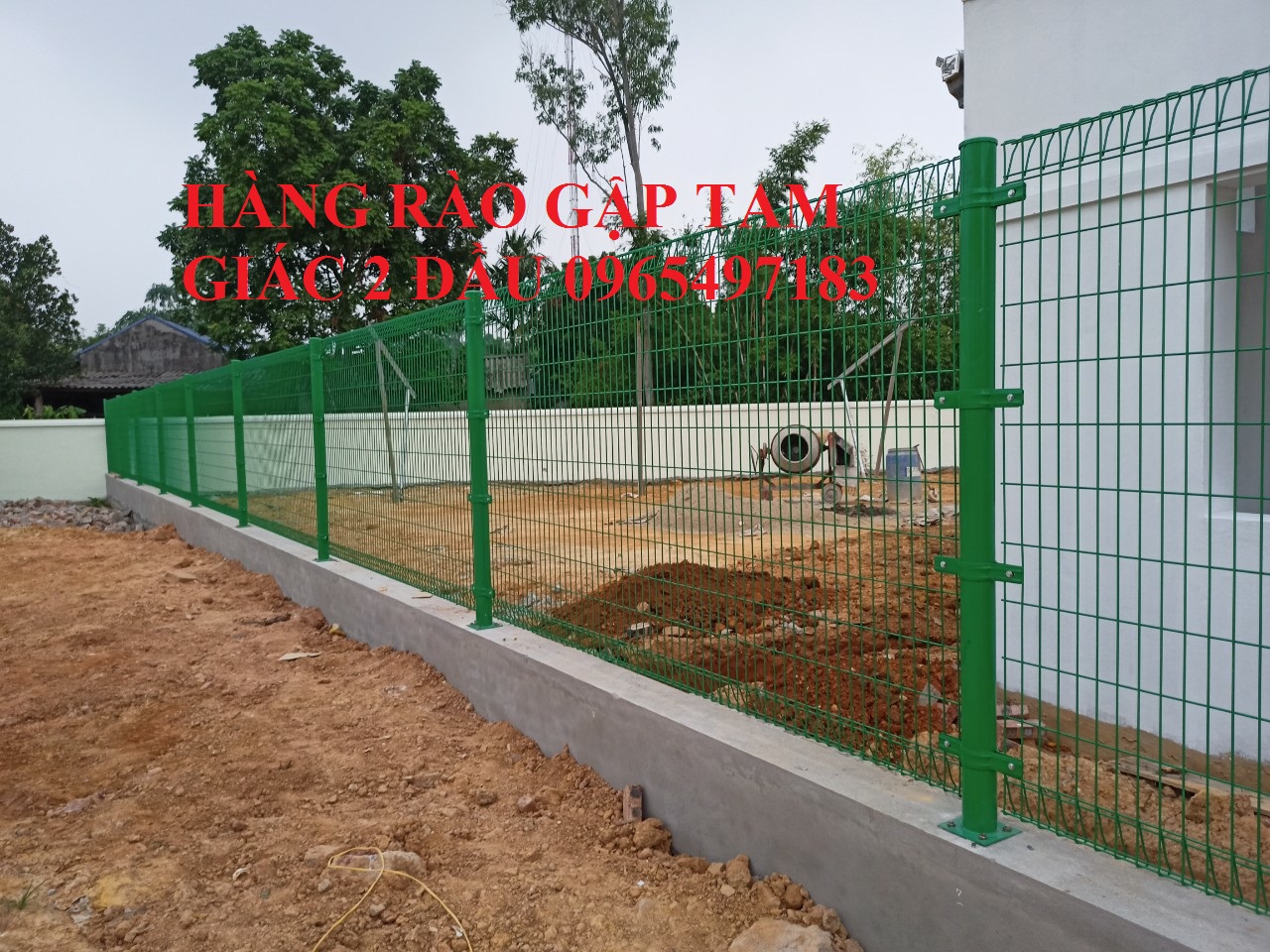 Hàng rào lưới thép hàn, lưới thép hàn làm hàng rào bảo vệ