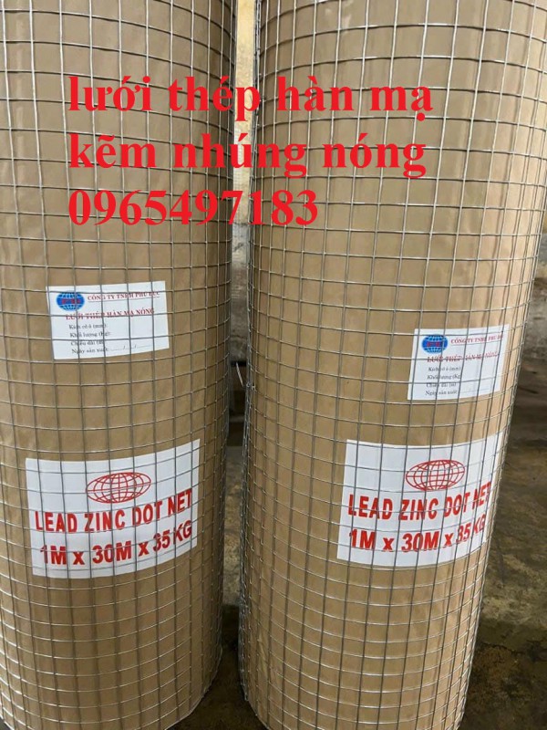 Lưới thép hàn mạ kẽm dây 1 ly ô 12x12 khổ 1m, 1.2m