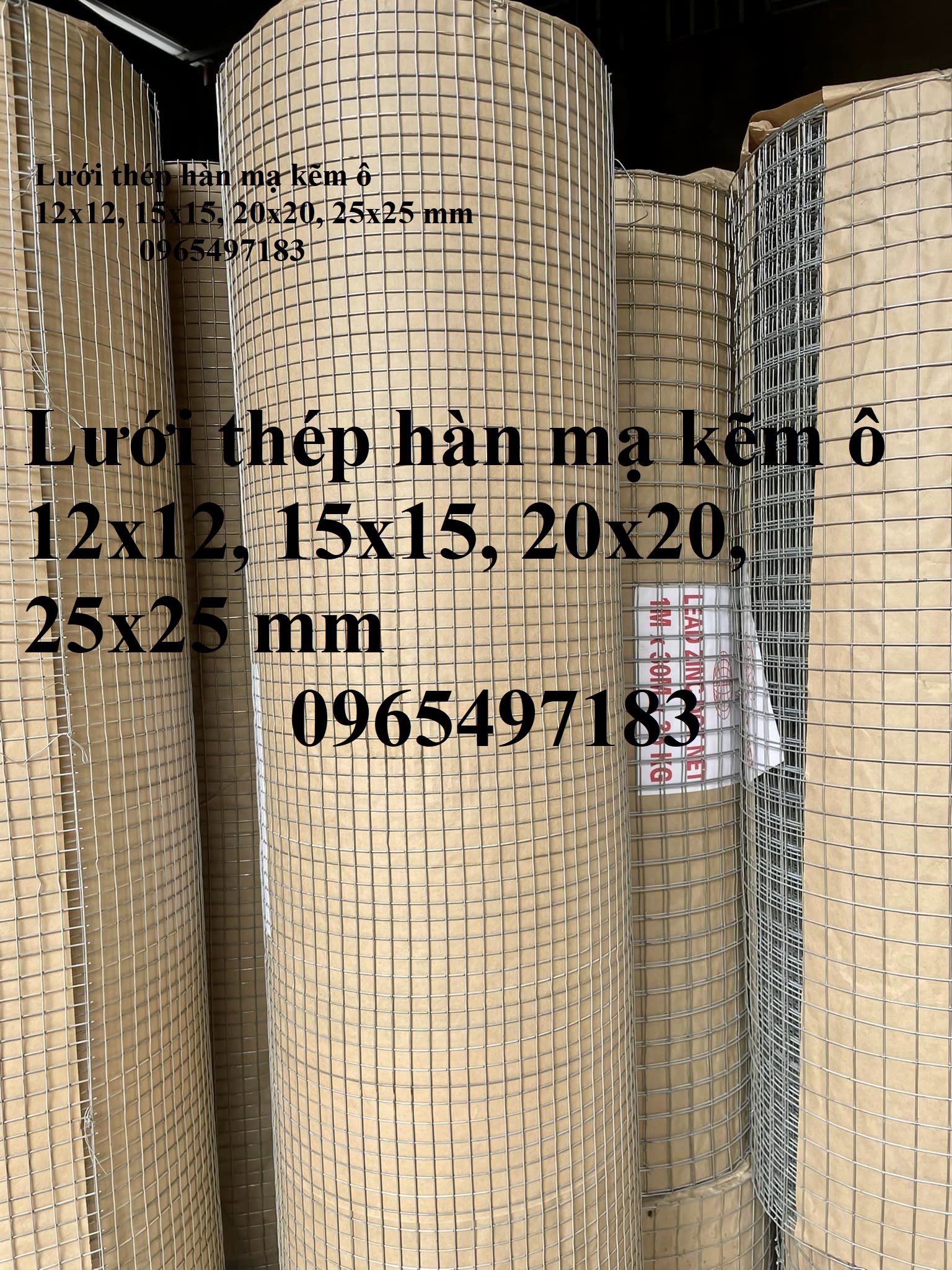 Lưới thép hàn mạ kẽm dây 1 ly ô 12x12 khổ 1m, 1.2m