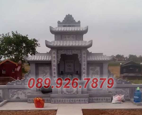 Mẫu lăng thờ bằng đá đẹp bán Vũng Tàu - Kỷ dài củng thờ đá gia tộc