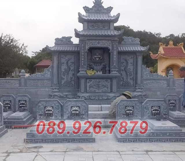Mẫu lăng thờ ông bà cha mẹ dòng họ gia tộc bằng đá đẹp tại Vũng Tàu