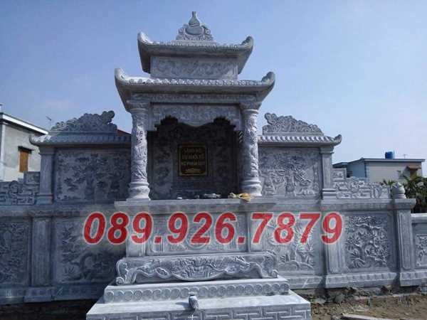 Mẫu lăng thờ bằng đá đẹp bán Vũng Tàu - Kỷ dài củng thờ đá gia tộc