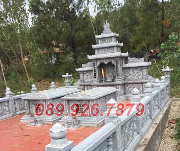 Mẫu lăng thờ bằng đá đẹp bán Vũng Tàu - Kỷ dài củng thờ đá gia tộc