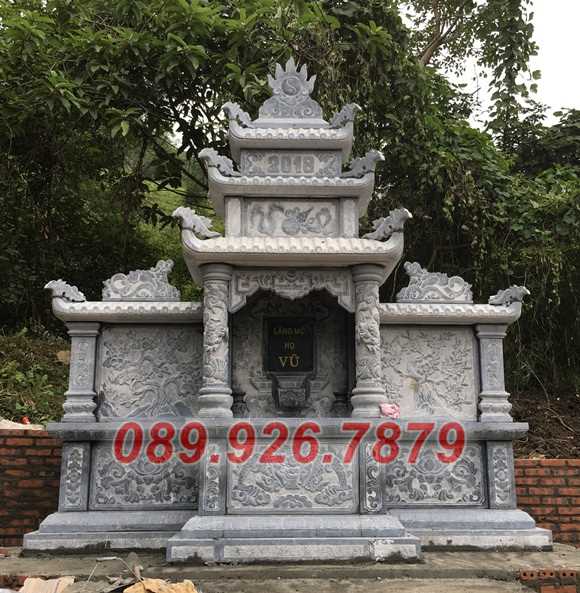 Mẫu lăng thờ bằng đá đẹp bán Vũng Tàu - Kỷ dài củng thờ đá gia tộc