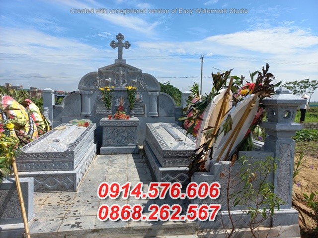 mẫu mộ đá đẹp bán yên bái, 23 lăng mộ đá đơn giản giá rẻ