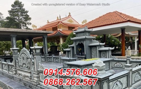 mẫu 46 lăng mộ đá một mái bán bình phước tự nhiên nguyên khối
