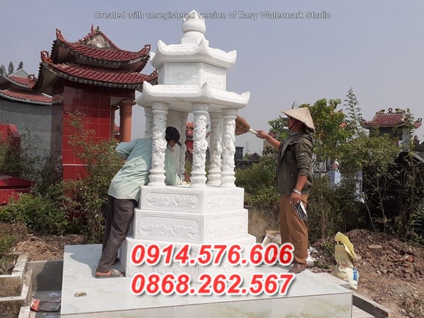 mẫu 46 lăng mộ đá một mái bán bình phước tự nhiên nguyên khối