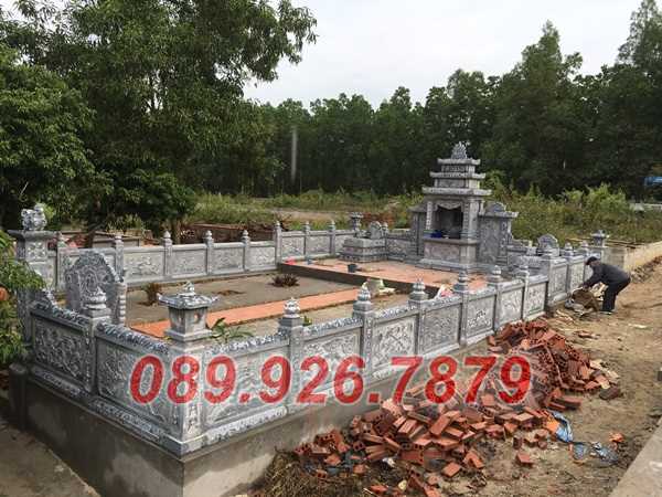 Mẫu lăng mộ gia tộc ông bà bằng đá xanh bán Khánh Hòa - Tư vấn xây lăn