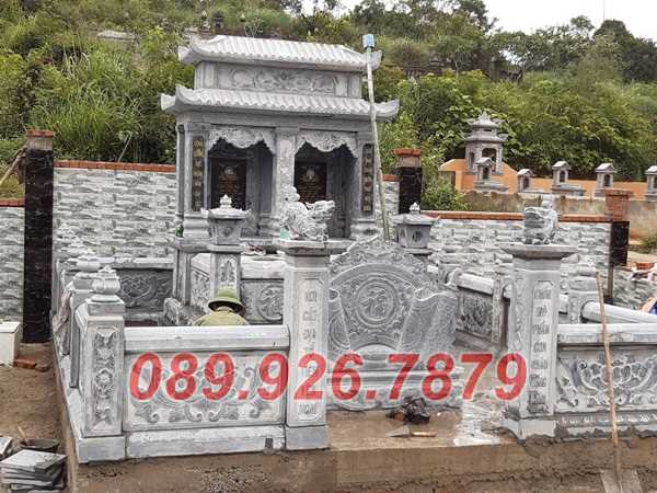 Mẫu lăng mộ gia tộc bằng đá xanh đẹp bán Đồng Nai - Tư vấn xây lăng