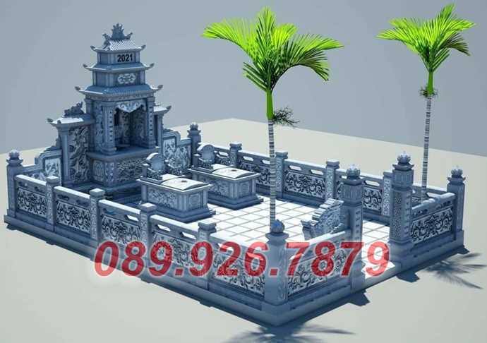 Mẫu lăng mộ gia tộc bằng đá xanh đẹp bán Đồng Nai - Tư vấn xây lăng