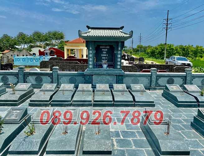Mẫu lăng mộ gia tộc bằng đá xanh bán Bình Dương - Cơ sở xây lăng mộ